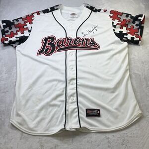 Birmingham Barons Ever Magallanes Signed Game Worn Jersey #8 Autism XL MiLB